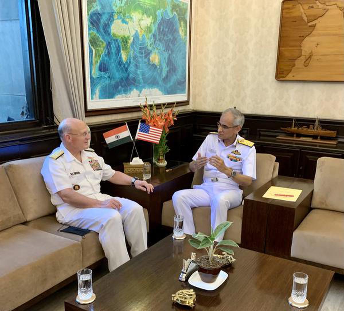Admiral Gilday is on a five-day visit to India from October 11 to 15.