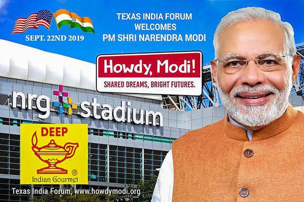 Preparations are underway to welcome Prime Minister Narendra Modi for his 'Howdy Modi' event.