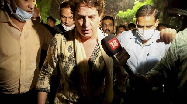 Priyanka Gandhi’s ‘Indira moment’, say party colleagues after video of her being detained by U.P. police surfaces