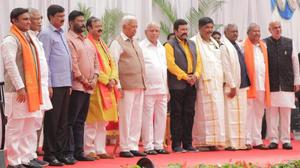 Karnataka Cabinet Expanded To Include 10 Party Hoppers The Hindu