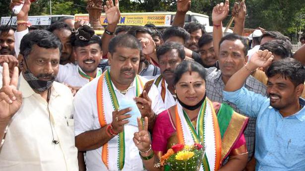 Congress wrests seat from JD(S) in Mysuru civic by-poll