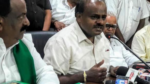 National News: H.D. Kumaraswamy urges government to initiate action against MES activists