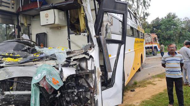 Four killed in a head-on collision near Chikkanayakanahalli