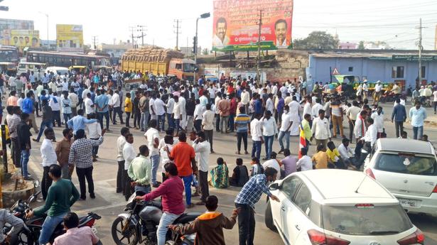 2022 Republic Day: Protests in Raichur for removing Ambedkar portrait from dais