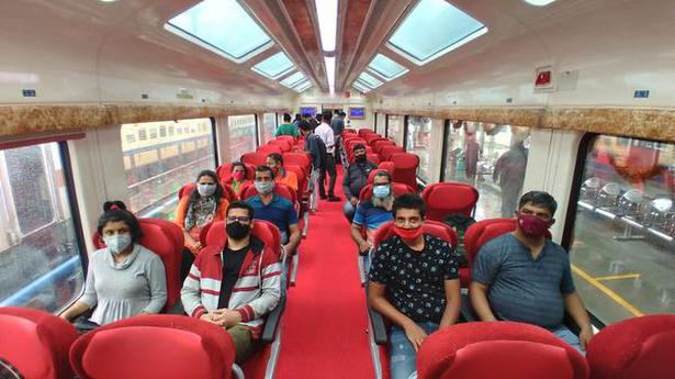 Karnataka’s first Vistadome coach service begins maiden journey
