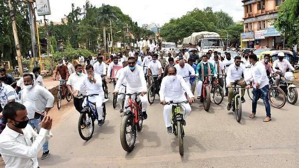 Congress to hold bicycle rally on July 7 opposing hike in fuel prices