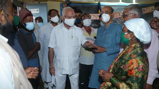 Karnataka CM Yediyurappa visits flood-affected villages in Belagavi, faces backlash