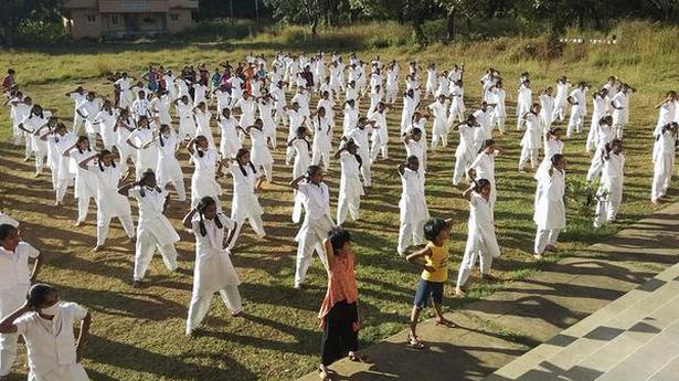 Martial arts training for girl students in Karnataka residential schools