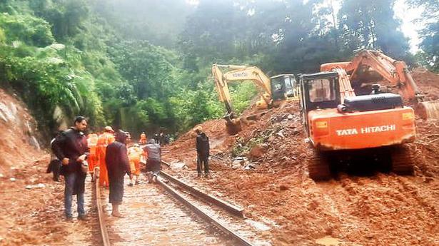 Landslips: Dudhsagar railway track restored