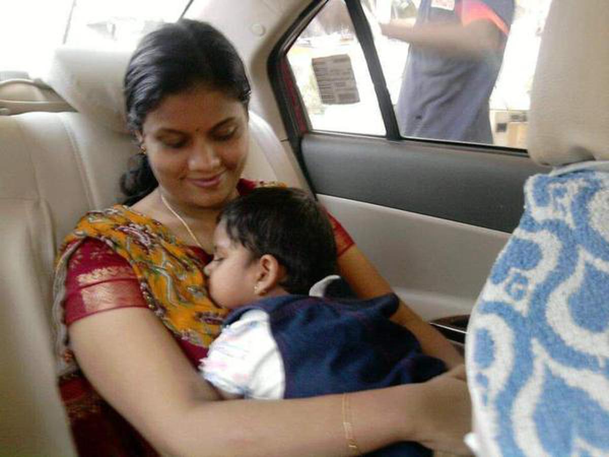 Sankari Unnithan with her daughter Vaiga