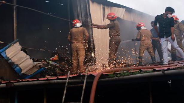 Fire at toy shop at Chala