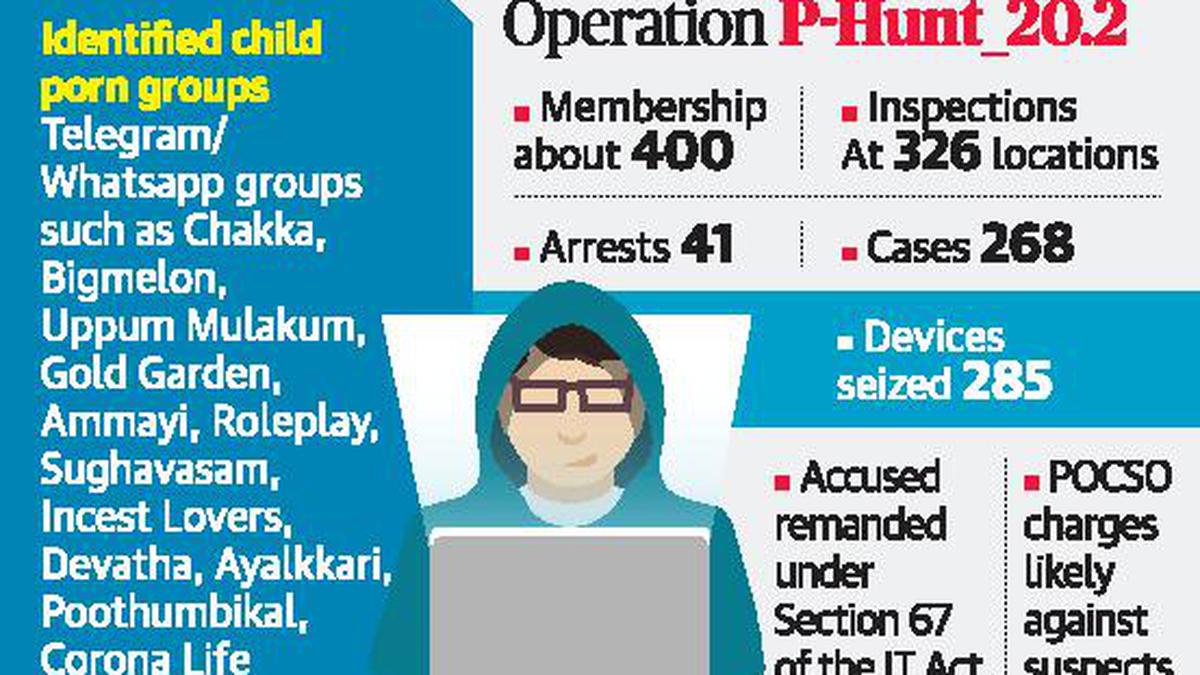 41 arrested on child pornography charges in Kerala - The Hindu