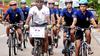 KANNUR-KERALA 10-07-2018; Lieutenant Commander Manoj Gupta of Indian Naval Academy on a cycle expedition from Kashmir to Kanyakumari to create awareness regarding “Armed Force flag Day” reached at Thavam in Kannur on Tuesday-PHOTO;S_K_MOHAN