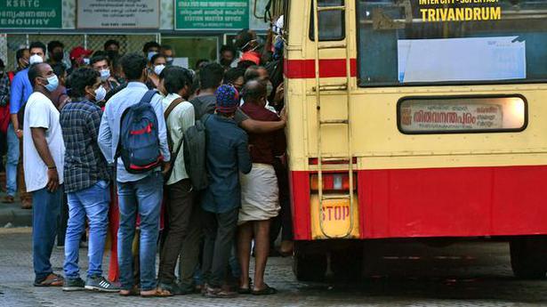 KSRTC employees on strike, demand pay revision