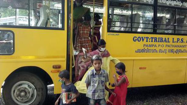 While schools remain shut, this school bus in Kerala continues operation