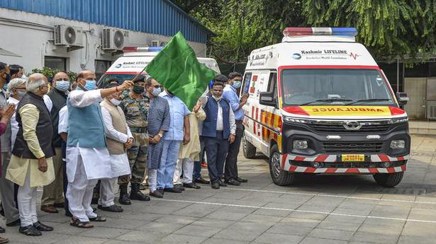 Rajnath Singh flags off Army’s fleet of five trauma care ambulances
