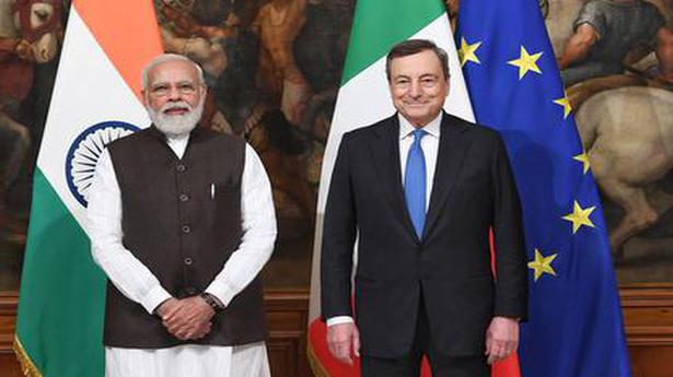 Modi discusses bilateral ties with Italian PM Mario Draghi