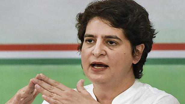 U.P. Assembly polls | Smartphones, scooties for girl students if voted to power, says Priyanka Gandhi