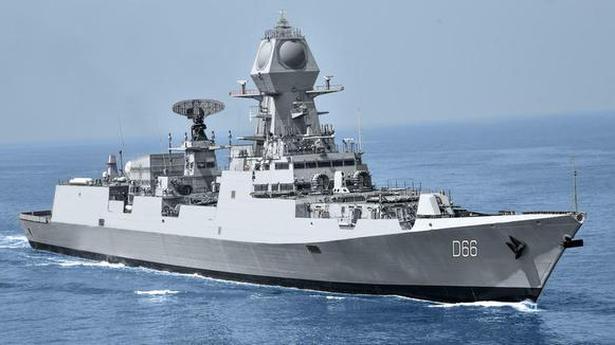 Navy takes delivery of guided missile destroyer Visakhapatnam