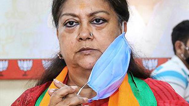 Raje among BJP’s star campaigners in Rajasthan
