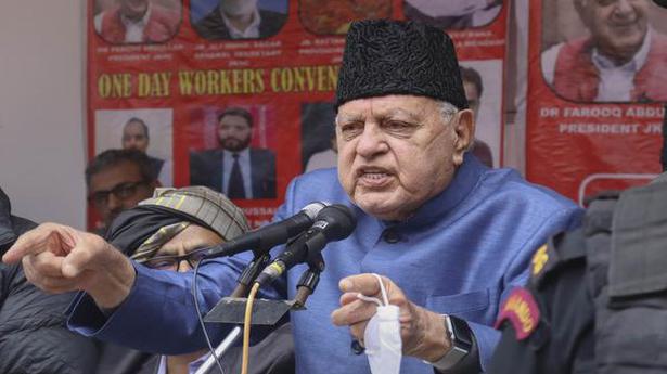 Be ready for agitation like farmers, Farooq Abdullah tells party workers