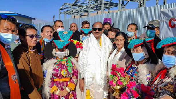 LS Speaker Om Birla calls on J&K LG Manoj Sinha