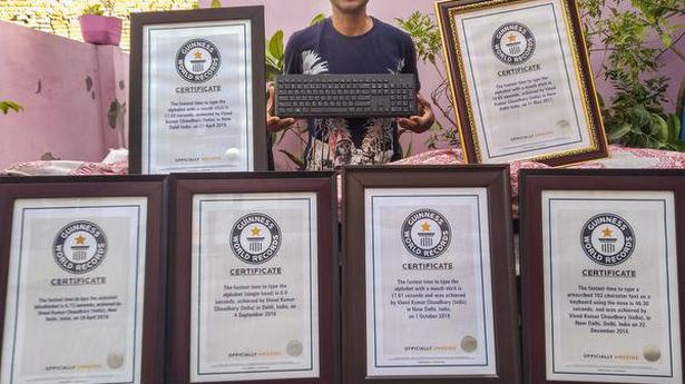JNU computer operator with nine Guinness records for typing skills