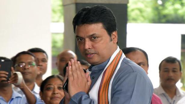 National News: Tripura CM lashes out at party rebels as infighting intensifies