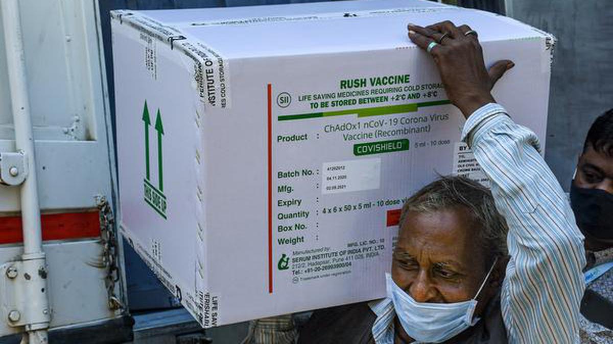 COVID-19 vaccine doses arrive in Gujarat - The Hindu