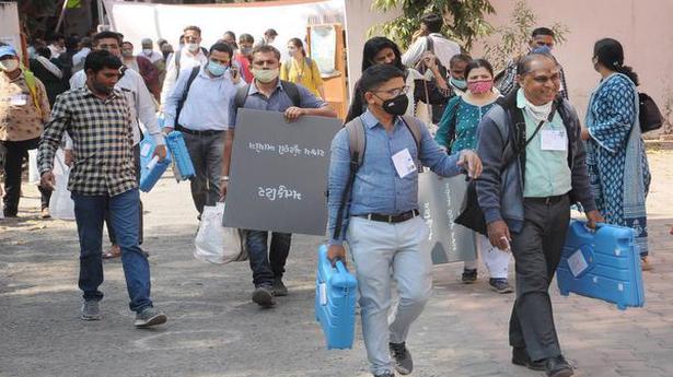 Voting underway for polls to 6 municipal corporations in Gujarat