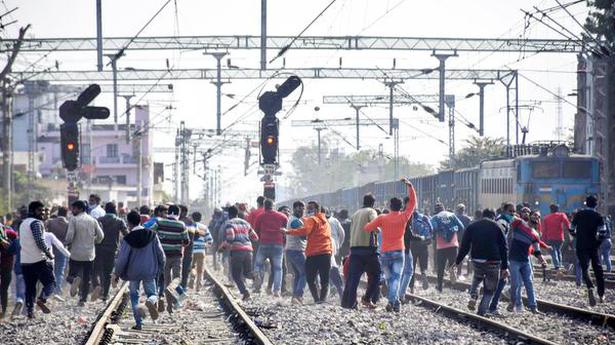 Six teachers, hundreds of students booked in Bihar over railway exam protest