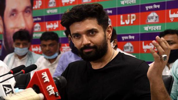 Chirag stakes claim to LJP symbol for Bihar bypolls