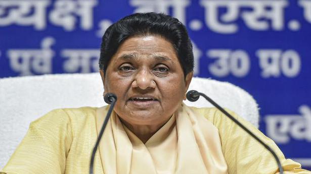 Suspension of RS MPs: Mayawati says govt. should resolve matter through talks