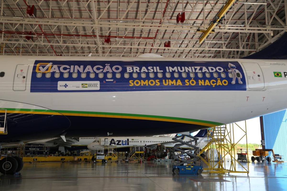 A flight, due to leave Brazil on January 14, 2021 and return on January 16 with 2 million doses of Covishield vaccine, was put off, the Brazilian Ministry of Health announced, citing logistical and licensing issues. Photo: gov.br/saude