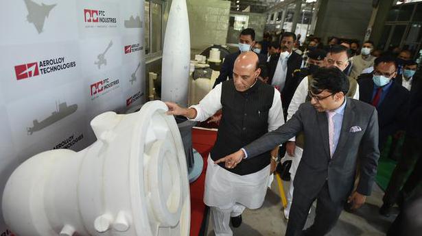 National News: Rajnath Singh inaugurates U.P.’s first private sector defence manufacturing facility