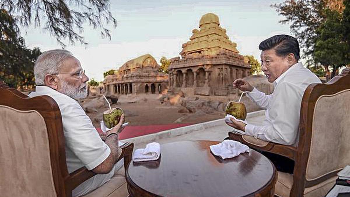 Camaraderie marks start of Modi-Xi 'informal summit' - The Hindu