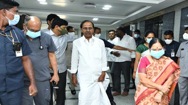 KCR visits hospital due to weakness, pain in hand and leg