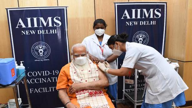 PM Modi gets 2nd dose of COVID-19 vaccine at AIIMS