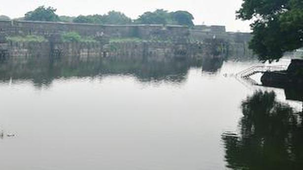 Moat in Vellore Fort filling up fast