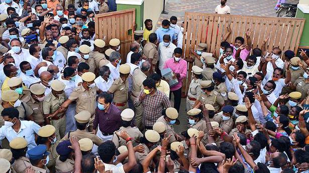10 MLAs booked for assembling in front of Velumani’s house