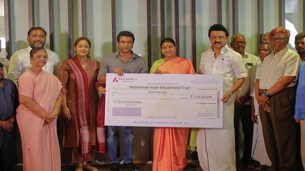 Suriya donates ₹1 cr. to Irular educational trust