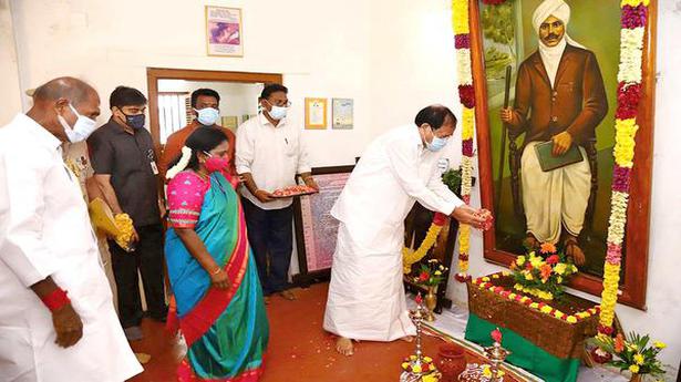Vice-President pays homage to Subramania Bharati