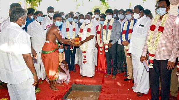 TN Minister lays foundation for Motor Vehicle Inspector office in Sathyamangalam