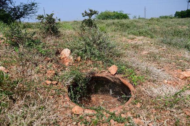 An Urn burial site at Adichanallur near Tirunelveli, Tamil Nadu.