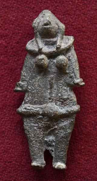 A figurine of Mother Goddess unearthed at Adhichanallur, placed at Government Museum in Egmore, Chennai.