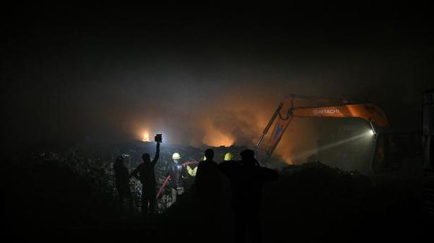 Fire breaks out in Ooty dumpyard