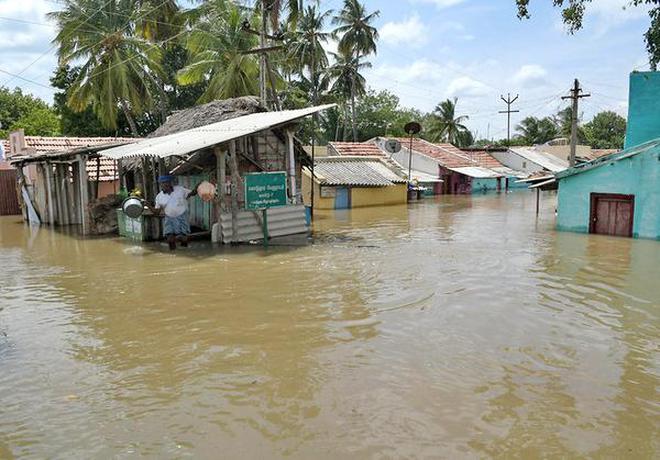 Image result for 50 villages in Erode hit by floods!