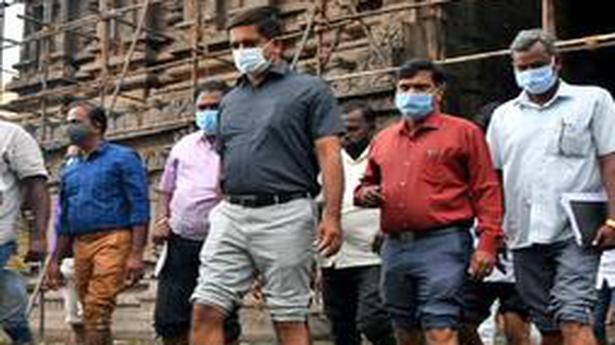 Water pumped out of Jalakanteshwara temple