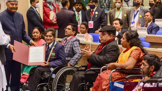 Award for Tamil Nadu for empowerment of persons with disabilities
