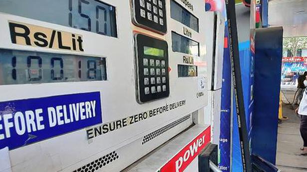 Petrol price crosses ₹100 a litre